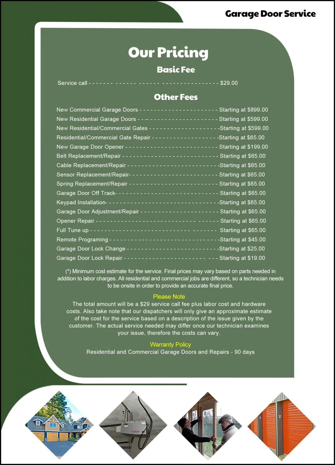 Metro Garage Doors Atlanta, GA 404-618-1154